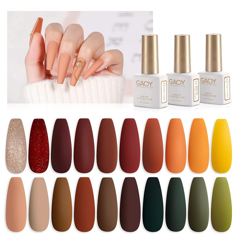 GAOY 23-Piece Fall Gel Set