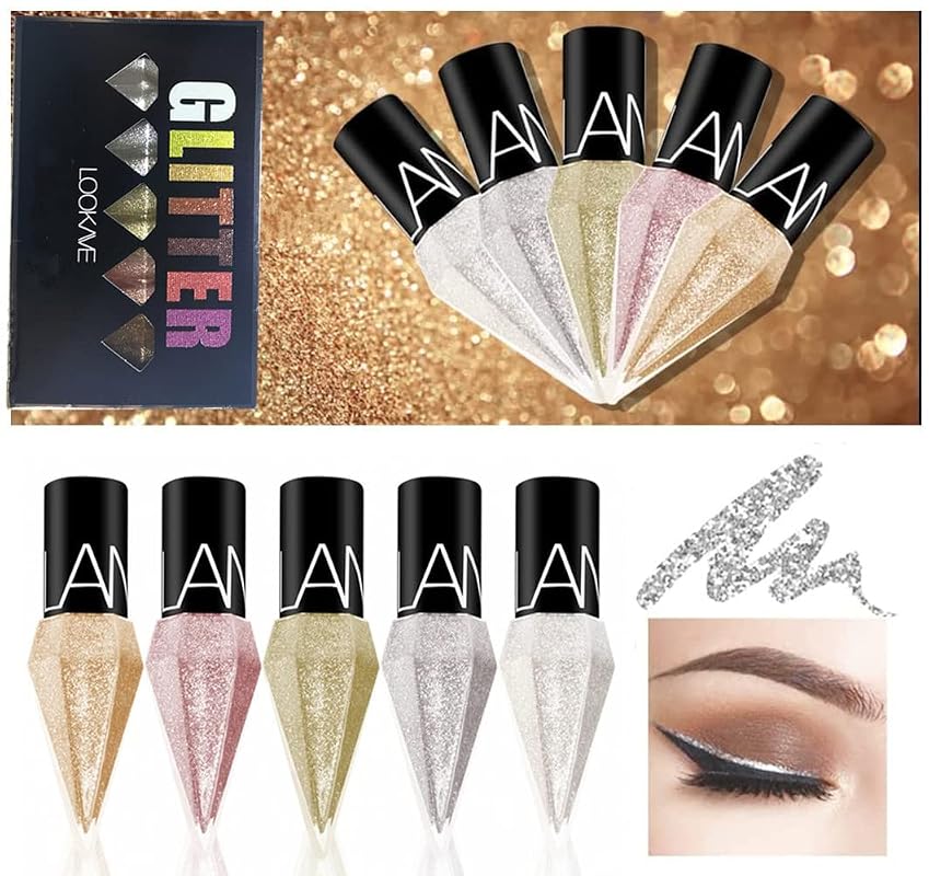 Go Ho Colorful Glitter Liquid Eyeliner Set