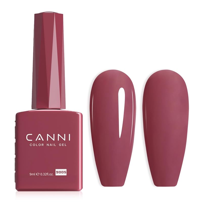 CANNI Dark Red Gel Nail Polish
