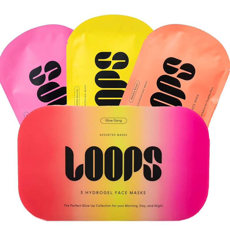 LOOPS Glow Gang Hydrating and Pore Refining Korean Face Mask Set