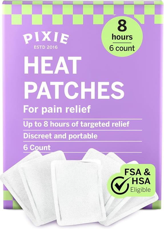 Pixie Natural Period Cramp Relief Heat Patches