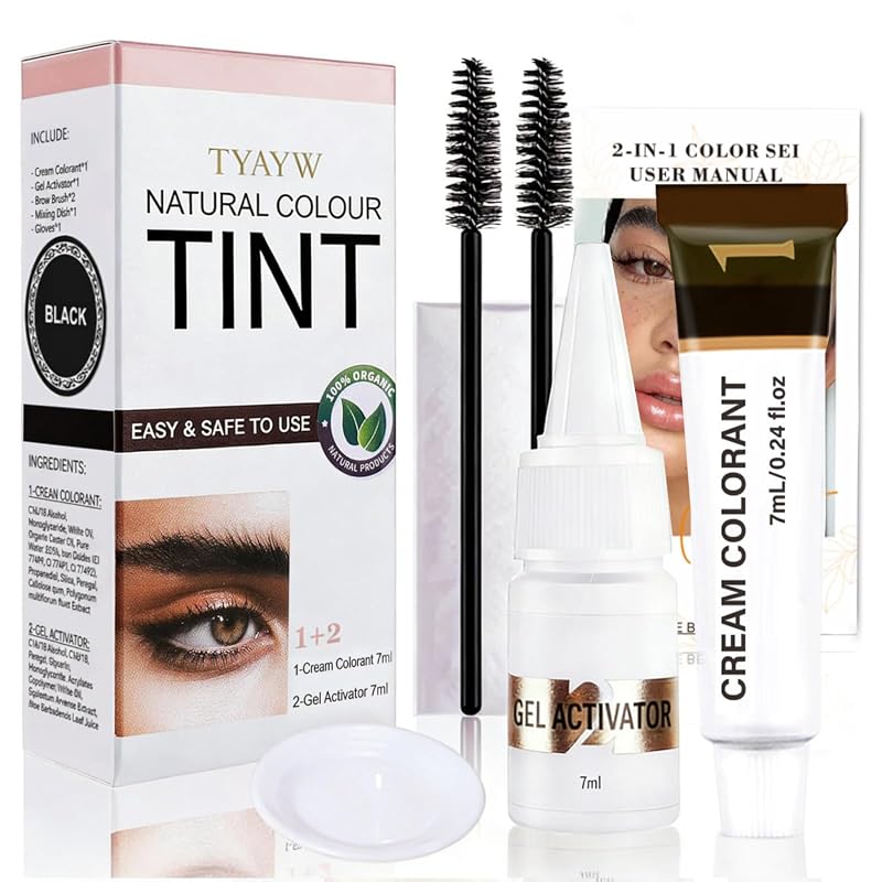 Instant Eyebrow Eyelash Color Kit