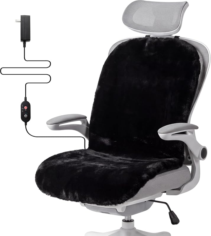 Black Heated Cushion